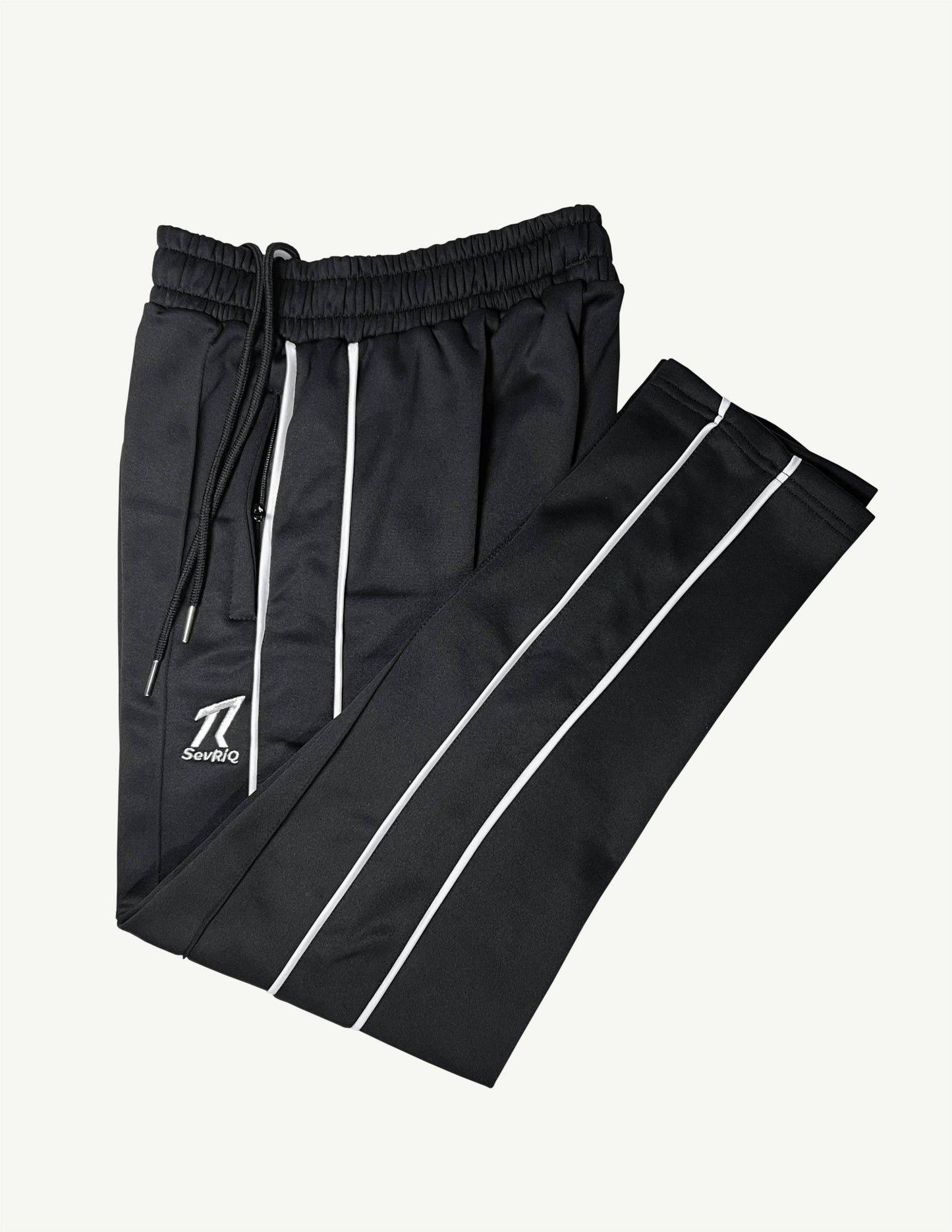 SevRiQ Premium Fleece Tracksuit in Black | Men’s Full Set