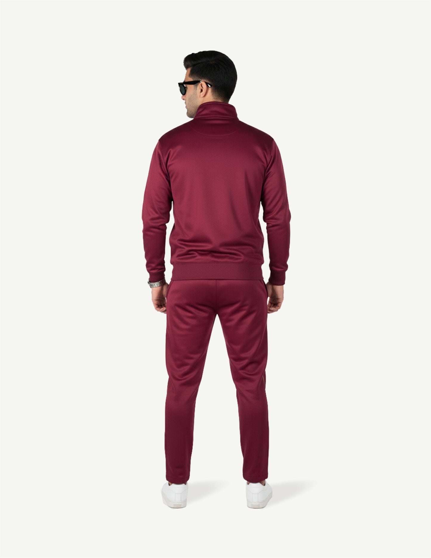 SevRiQ Premium Fleece Tracksuit in Maroon | Men’s Full Set