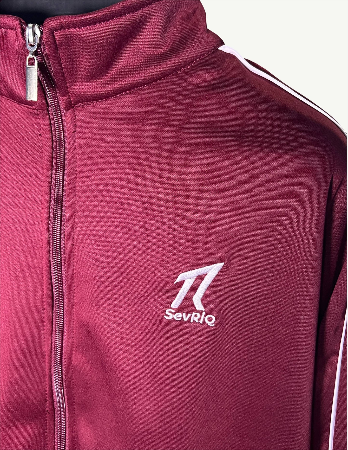 SevRiQ Premium Fleece Tracksuit in Maroon | Men’s Full Set